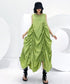 Ruched Balloon Silhouette Dress